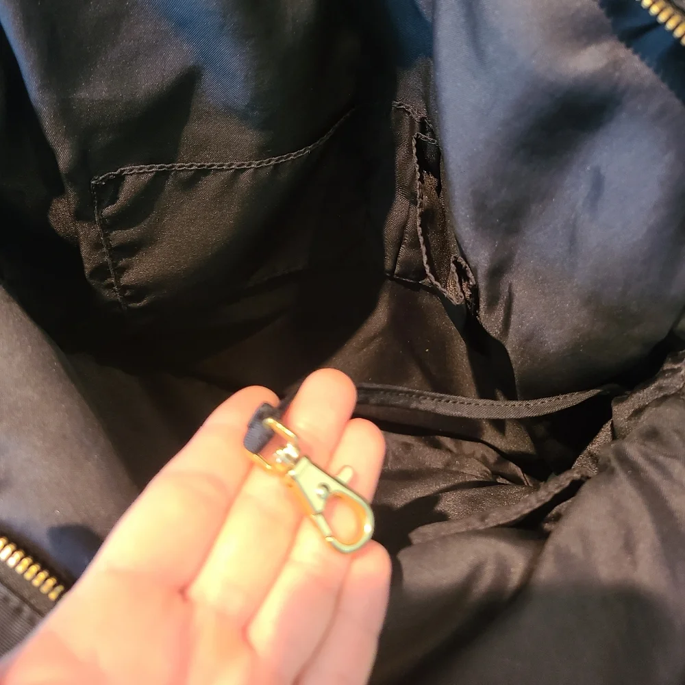 Kipling Camryn Black Backpack/ Oversized Laptop Bag with gold hardware